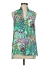 Spense 100% Polyester Green Sleeveless Blouse Size M - photo 1