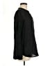 Gap 100% Linen Black Long Sleeve Blouse Size M - photo 4