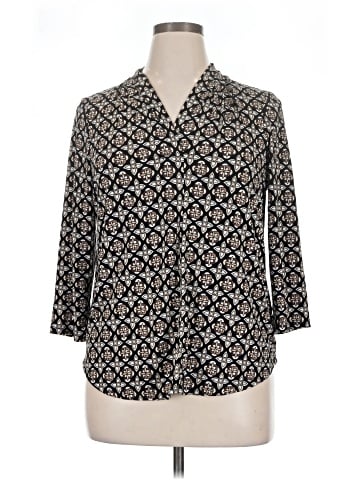 JM Collection 3/4 Sleeve Blouse (view 1)