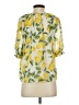 J by Joie 100% Polyester Yellow Short Sleeve Blouse Size XS - photo 2