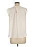 Ann Taylor LOFT 100% Polyester Ivory Sleeveless Blouse Size M - photo 2