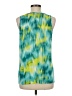 Kenneth Cole New York 100% Polyester Tie-dye Teal Sleeveless Blouse Size M - photo 2