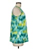 Kenneth Cole New York 100% Polyester Tie-dye Teal Sleeveless Blouse Size M - photo 4