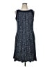 Perceptions Polka Dots Blue Casual Dress Size XL - photo 1