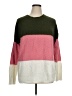 Unbranded 100% Acrylic Color Block Pink Pullover Sweater Size XL - photo 1