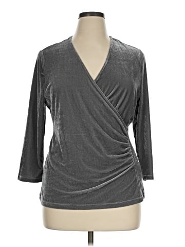 Soft Surroundings 3/4 Sleeve Top (view 1)