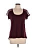 TLF Burgundy Short Sleeve Top Size L - photo 1