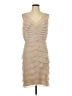 Scarlett Nite 100% Polyester Tan Cocktail Dress Size 10 - photo 1
