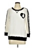 Karl Lagerfeld Paris Graphic Ivory Pullover Sweater Size M - photo 1