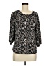 Veronica M. Black 3/4 Sleeve Blouse Size M - photo 1