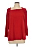 Liz Claiborne Red 3/4 Sleeve Top Size L - photo 1