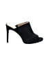 Saks Fifth Avenue 100% Leather Black Heels Size 7 1/2 - photo 1