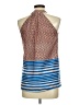 Collective Concepts 100% Polyester Blue Sleeveless Blouse Size M - photo 2