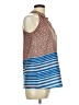 Collective Concepts 100% Polyester Blue Sleeveless Blouse Size M - photo 4