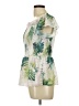 Vince Camuto 100% Polyester Green Short Sleeve Blouse Size L - photo 5