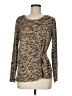 Truself Brown Long Sleeve Top Size M - photo 1
