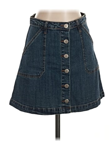 Others Follow Denim Skirt (view 1)
