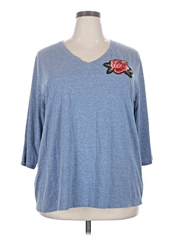 St. John's Bay 3/4 Sleeve Top (view 1)