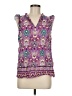 Talbots 100% Cotton Purple Sleeveless Blouse Size M - photo 1