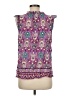 Talbots 100% Cotton Purple Sleeveless Blouse Size M - photo 2