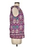 Talbots 100% Cotton Purple Sleeveless Blouse Size M - photo 4