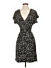 Nine West Animal Print Black Cocktail Dress Size S - photo 1