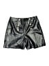 Zara 100% Polyurethane Metallic Silver Skort Size M - photo 1