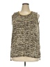 MICHAEL Michael Kors Gold Sleeveless Top Size 3X - photo 1