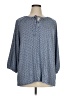 Croft & Barrow Blue 3/4 Sleeve Blouse Size 1X - photo 1