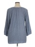 Croft & Barrow Blue 3/4 Sleeve Blouse Size 1X - photo 2