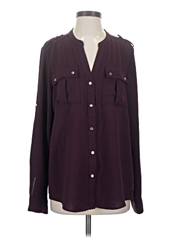 Calvin Klein Long Sleeve Button-Down Shirt (view 1)