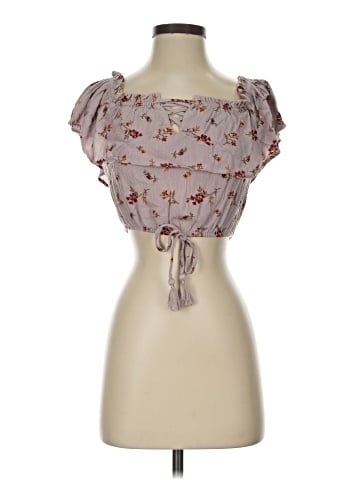 American Eagle Outfitters Short Sleeve Blouse (view 1)
