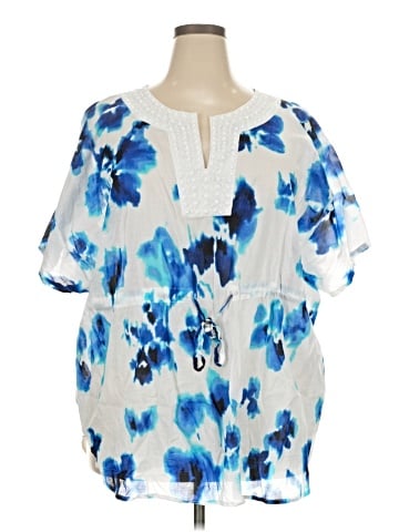 MICHAEL Michael Kors Short Sleeve Blouse (view 1)