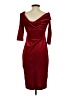 Zara Basic Burgundy Cocktail Dress Size S - photo 2