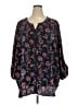 Catherines 100% Polyester Black 3/4 Sleeve Blouse Size 5X - photo 1