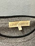 Love Over/H8 100% Cashmere Stripes Gray Cashmere Pullover Sweater Size XS - photo 7