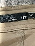 PrAna Solid Green Khaki Shorts Size 18 - photo 3