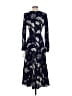 Massimo Dutti 100% Polyester Blue Casual Dress Size 2 - photo 2