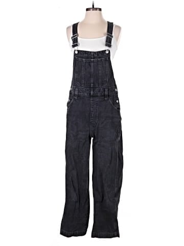 Madewell Straight-Leg Overalls in Lunar Wash (view 1)
