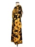 Connected Apparel Yellow Cocktail Dress Size 6 (petite) - photo 5