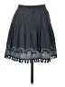 J.Crew Solid Gray Denim Skirt Size XS - photo 2