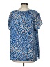CAbi Blue Short Sleeve Blouse Size L - photo 2