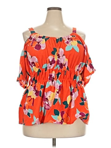 Maurices Short Sleeve Blouse (view 1)