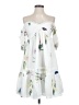 Lena 100% Polyester White Casual Dress Size S - photo 1