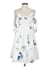 Lena 100% Polyester White Casual Dress Size S - photo 2