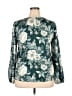 Unbranded 100% Polyester Teal Long Sleeve Blouse Size XXL - photo 2