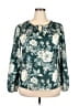 Unbranded 100% Polyester Teal Long Sleeve Blouse Size XXL - photo 1