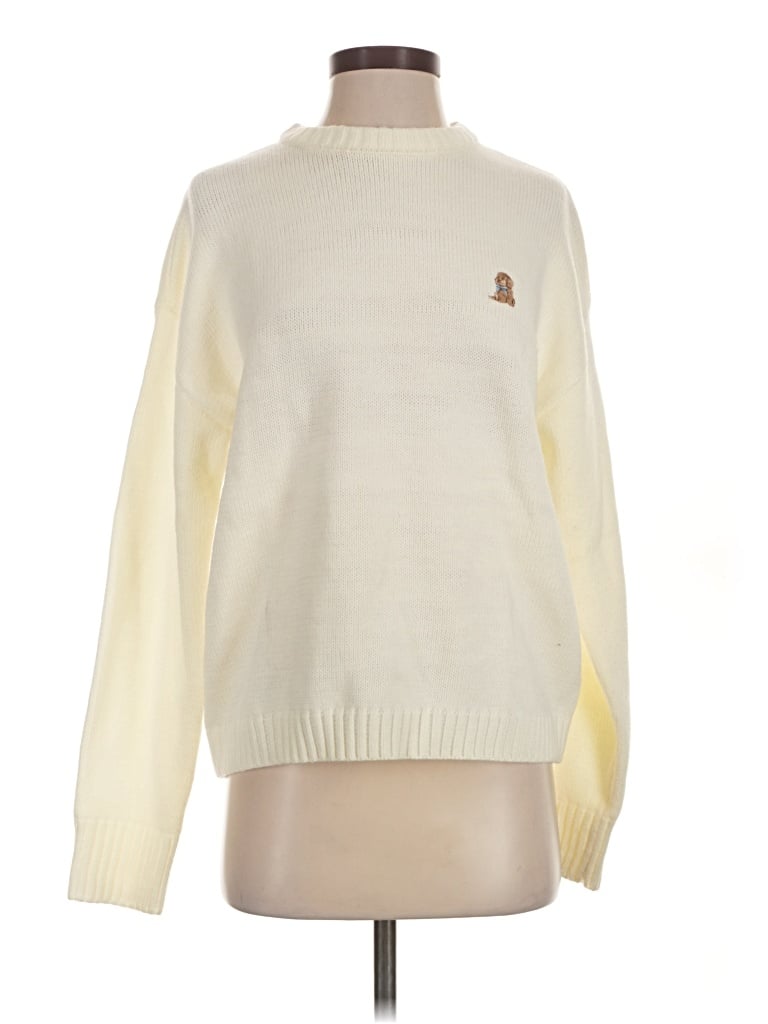 Pre-owned Edikted Pullover Sweater In Ivory