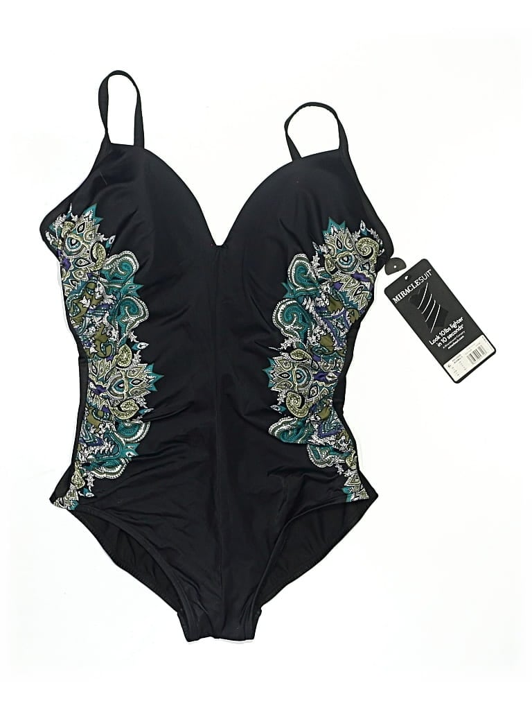 Pre-owned Miraclesuit One Piece Swimsuit In Black