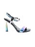 Karl Lagerfeld Paris Graphic Ombre Silver Sandals Size 9 1/2 - photo 1